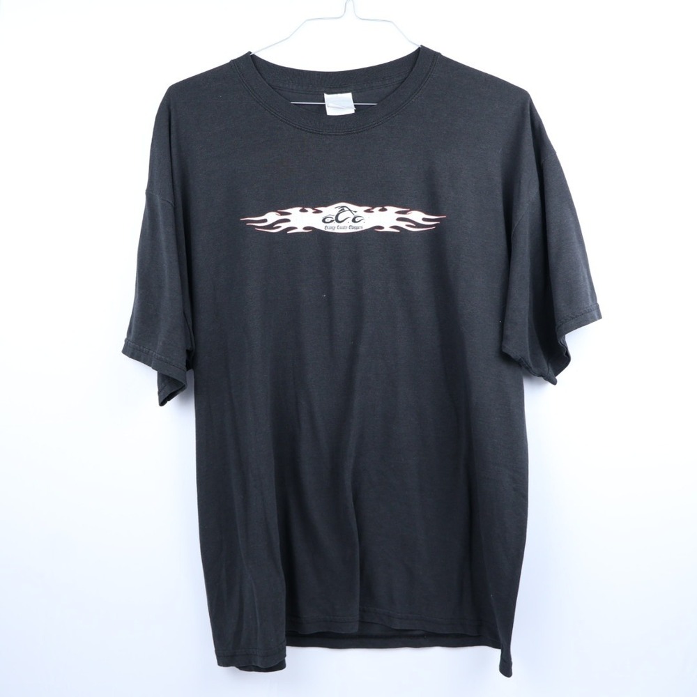 VTG Orange County Choppers OCC Men's‎ Biker Motorcycle Flames Graphic T-Shirt XL